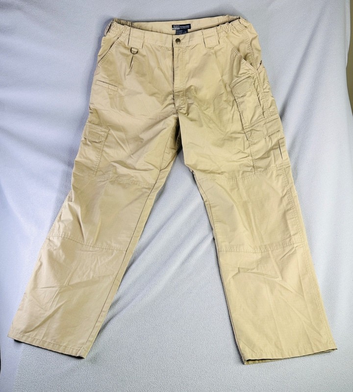 5 11 Taclite Pro Pants Mens 38×32 Pro Ripstop Style 74273 Tan Cargo Workwear
