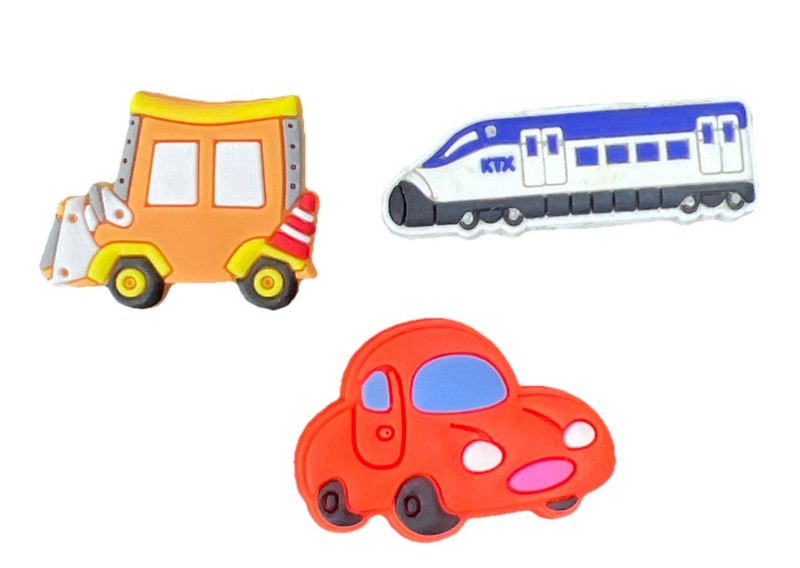 9 Vehicle Shoe Charms for Crocs Cars Truck Train Bike Police gallery