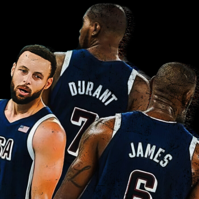 Stephen Curry Lebron James Kevin Durant BIG 3 USA World Champ Custom Graphic Tee gallery