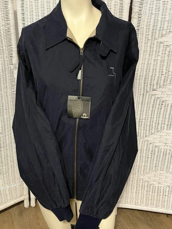 New Vintage Absolut Vodka Weatherproof Full Zip Jacket Size L Liquor Promo