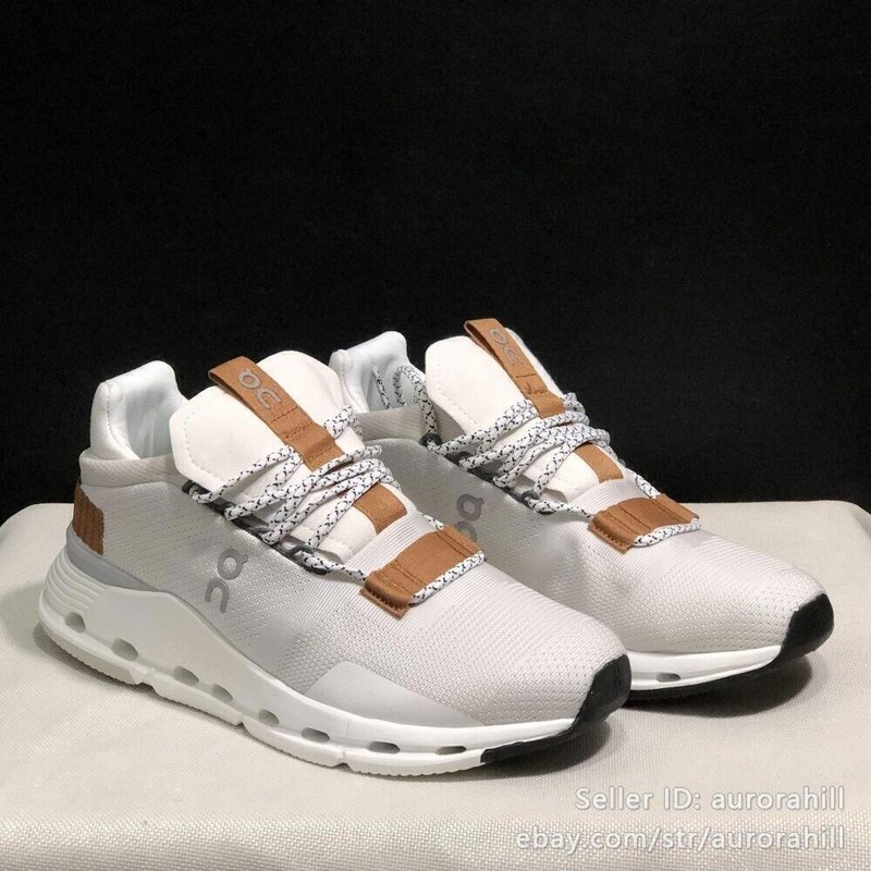 HOT！White & Pearl Cloudnova Lightweight Sneakers Unisex Men Women Brand gallery