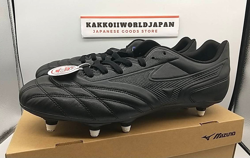 MIZUNO Rugby Football Cleats WAITANGI II CL Black R1GA2001 00 Super Wide NEW! gallery