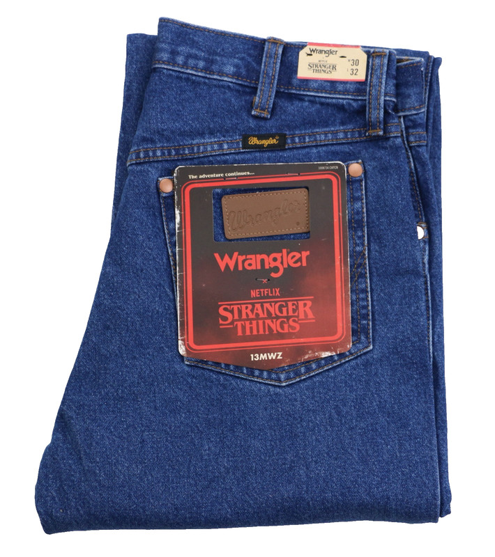 Wrangler x Stranger Things 13MWZ Cowboy Cut Jeans Dark Indigo 14.25 oz. Denim