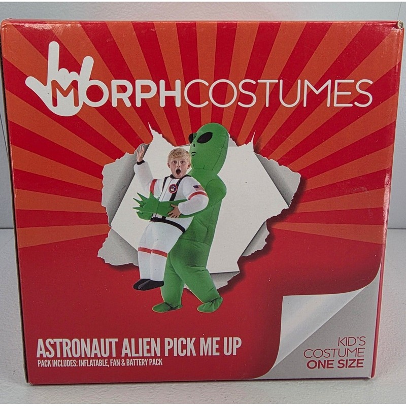 MorphCostumes Kids Inflatable Astronaut Alien Pick Me Up Costume One Size