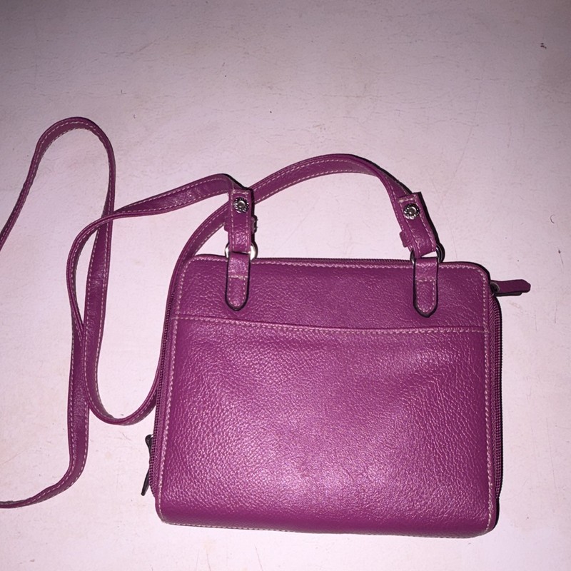 Rosetti Purple Small Crossbody Top Handle Zip Bag w/ Detachable Strap Buckle gallery