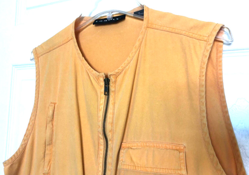 Women's Vintage 90's Designer Cargo Travel Vest - 13 Pockets/Tie-outs Cotton - L gallery