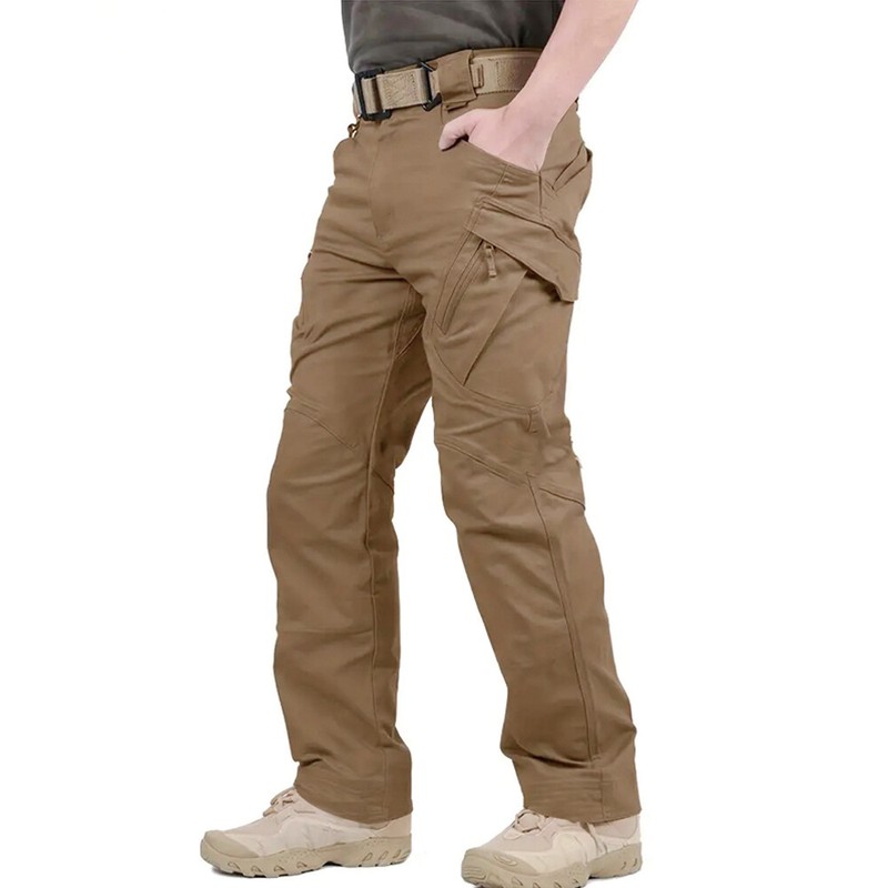 Men Tactical Cargo Pants Soldier Straight-fit Work Combat Trousers Outdoor AA gallery