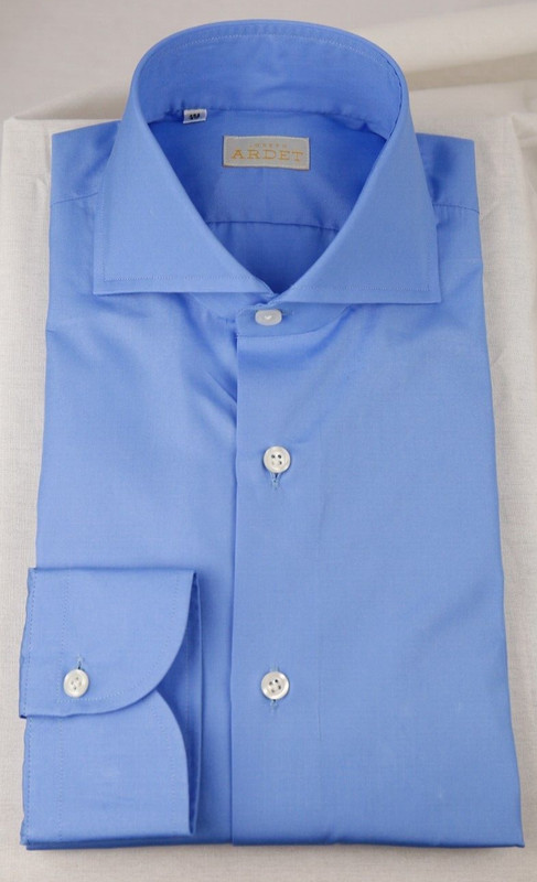 Joseph Ardet Shirt – Made In Italy – Craftsmanship – Lots Of Handmade Cornflower Blue
