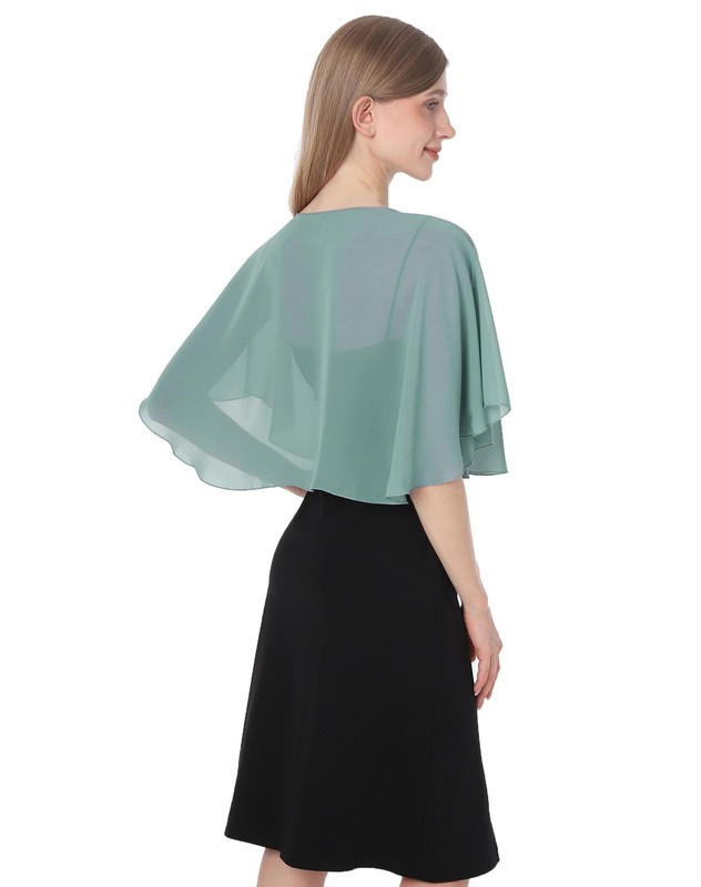 Capelets for women Chiffon Cape Soft Shawls and Wraps Wedding Capes gallery