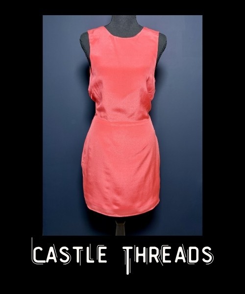 Women Bec & Bridge Red Summer Dress 100% Silk Open Back Size 2US Australia Made