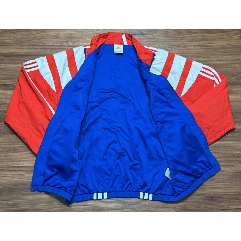 Adidas Balanta 96 Retro Track Jacket Red White Blue Colorblock (EE2338) Sz M gallery