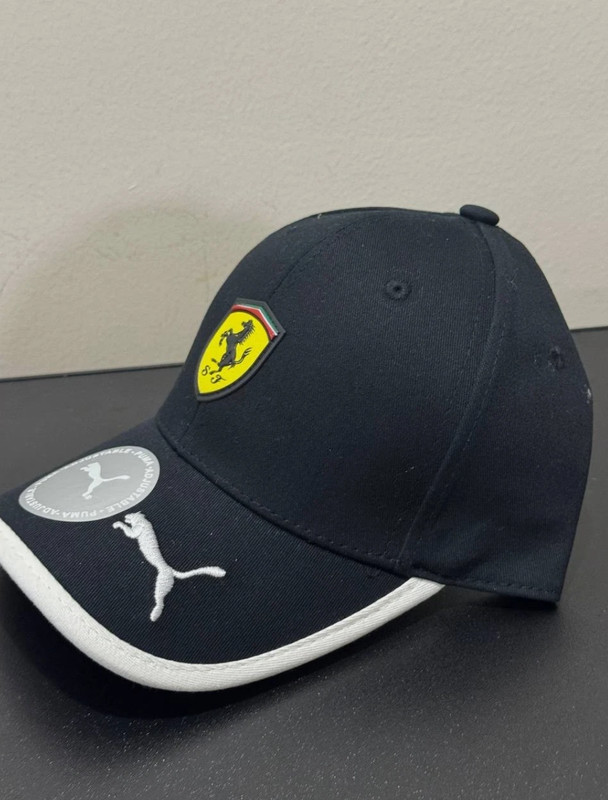PUMA Scuderia Ferrari F1 Team Black Adjustable Curved Brim Racing Baseball Cap gallery