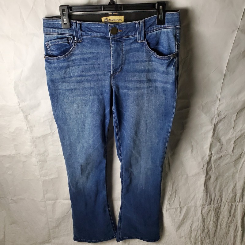 Democracy Jeans Womens 10 Blue Ab Technology Denim Jean BE1903KEOHXX