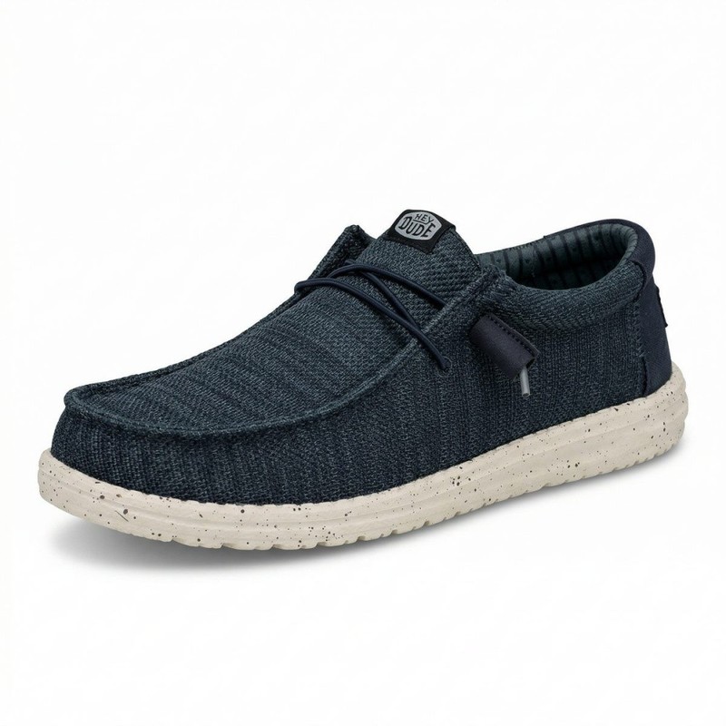 Hey Dude Men’s Shoes Canvas Wally Stretch Blue HD41898 410