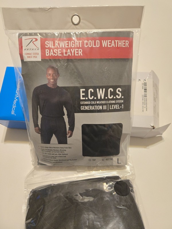 Rothco ECWCS Gen III Level 1 Silkweight Base Layer Top – Size L – New- Military