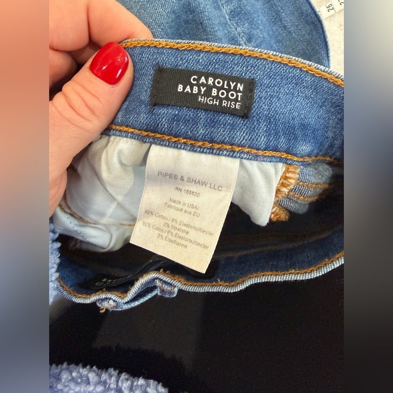 Veronica Beard Carolyn Baby Boot High-Rise Jeans 👖💙Size: 25 gallery