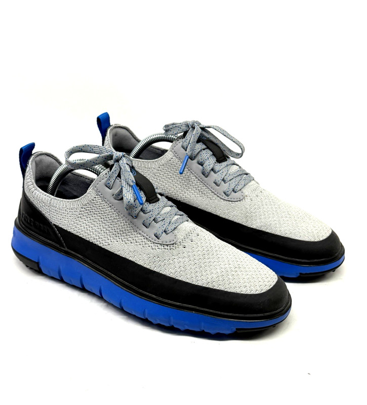 Cole Haan Generation Zerogrand Men’s Golf Shoes Sneakers Size 8 Sleet/Black/Blue
