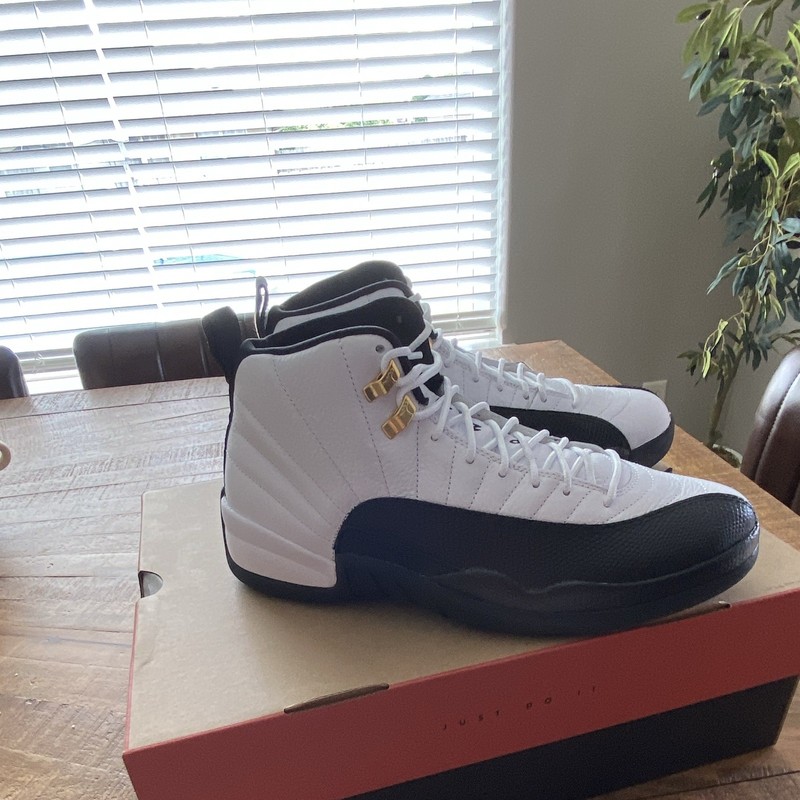 Jordan Air Jordan 12 Retro Taxi White/Black/Gold CT8013-117 2025 gallery