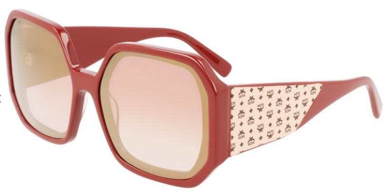 NEW MCM 709S 602 Burgundy Sunglasses with Viseto Temples & MCM Case