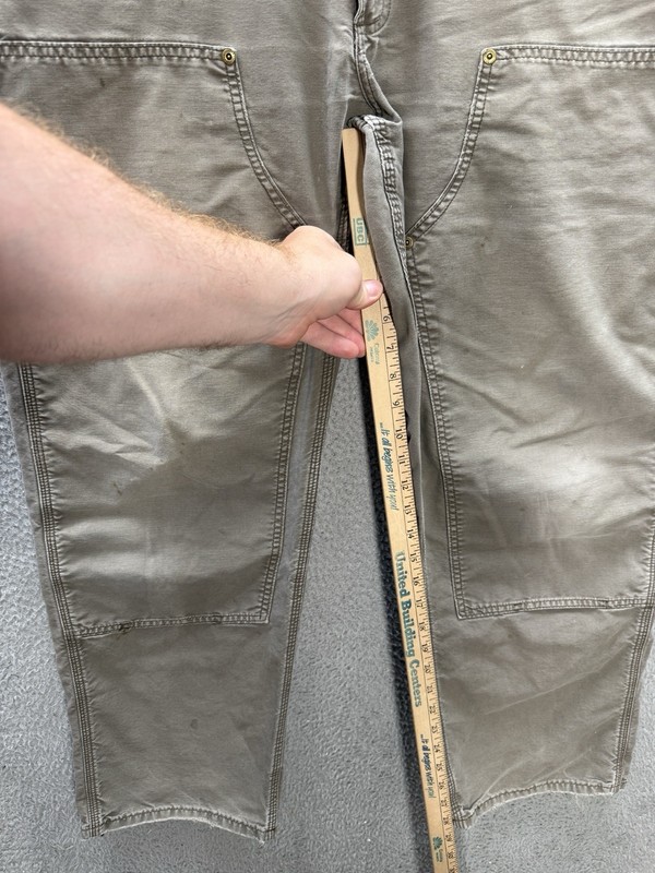 Carhartt Pants Mens 36x32 Brown Canvas Carpenter Double Knee Skater B195 LBR gallery