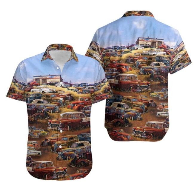Vintage Cars Lover Hawaiian Shirt Unisex Adult