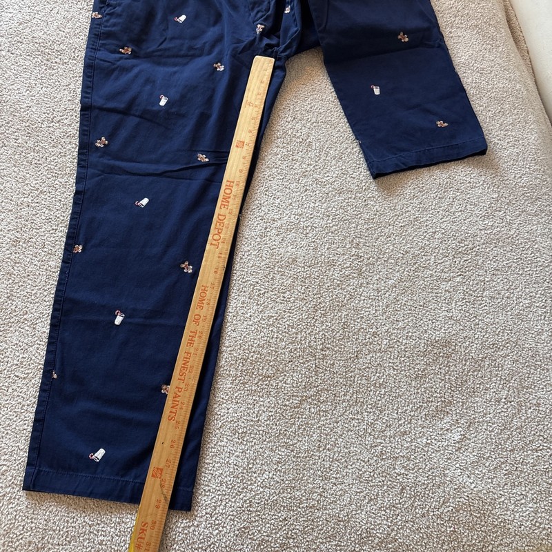 Charleston Threads Cookies Milk Pants 35x29 Navy Embroidery Gingerbread Ivy Prep gallery
