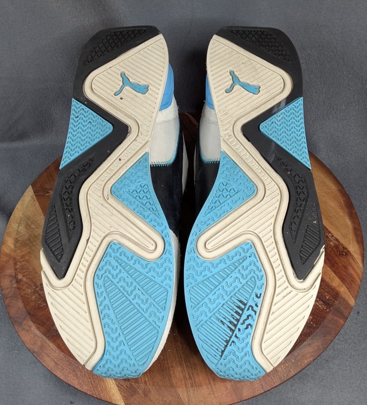 PUMA Suede Porsche Legacy Ivory Glow Blue Atoll Men's Sneaker Size 306983-02 27 gallery