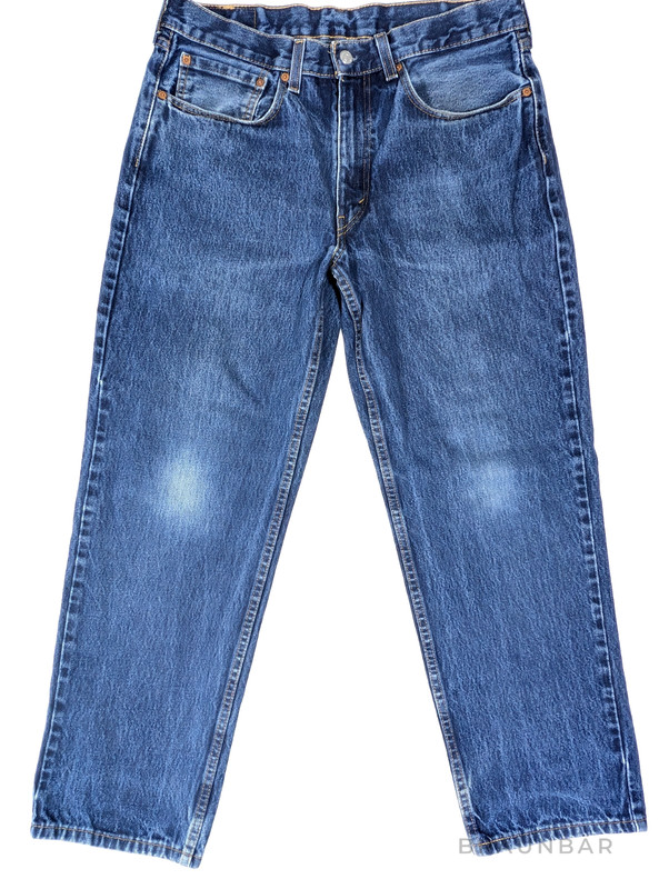 Levis`s 550 Relaxed Fit Jeans Men`s 34×28.5, Blue Denim 100% Cotton