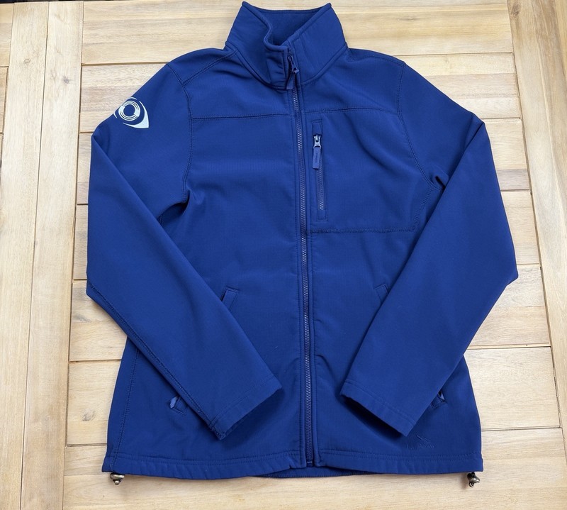 L.L.Bean Women’s Windproof Soft Shell Jacket Blue Full Zip Fleece Lined Size S