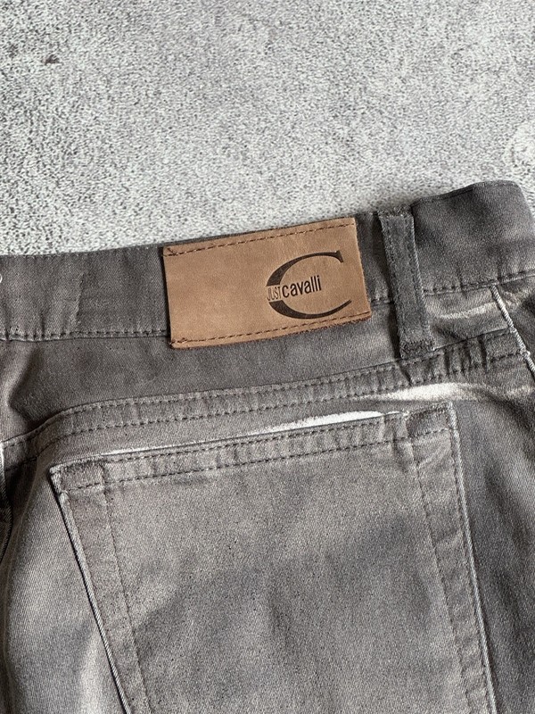 Just Cavalli 46IT 3D Pants Chinos Trousers 👖 Jeans Y2K Avantgarde Luxury gallery
