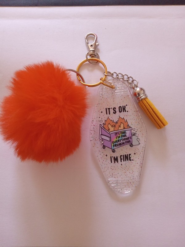 Keychain With Pom Pom