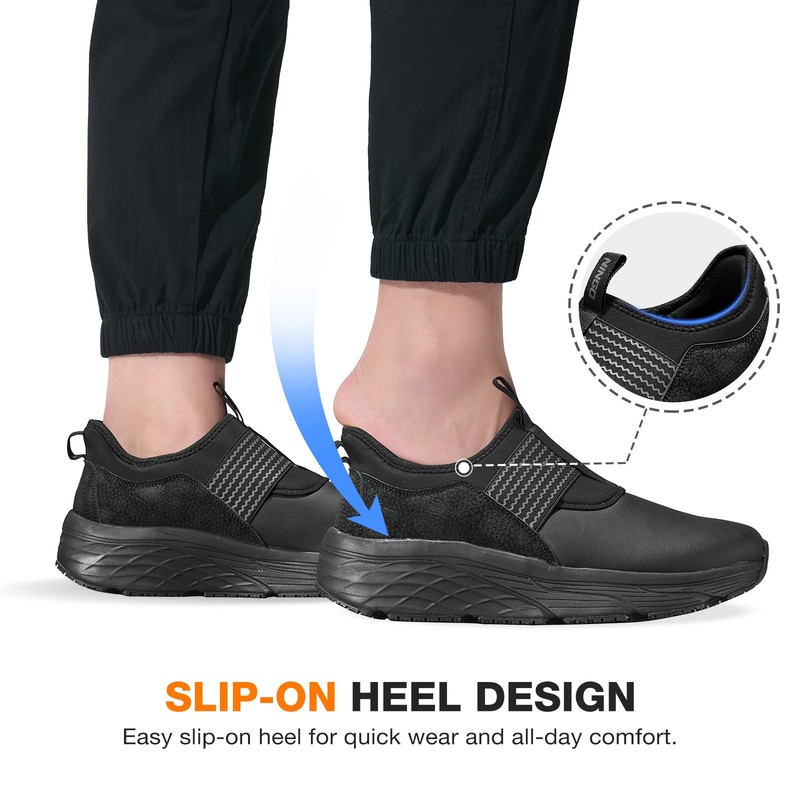 NINGO Men's Slip-Resistant Work Shoes Lightweight Water & Oil Resistant Sneakers gallery