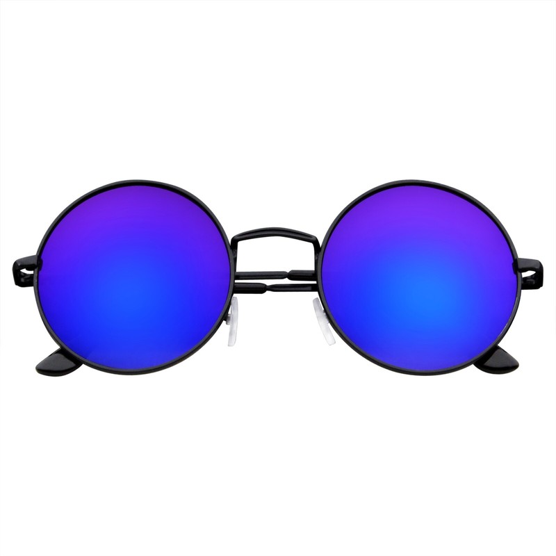 Round Sunglasses Vintage Mirror Lens New Men Women Fashion Frame Retro Circle