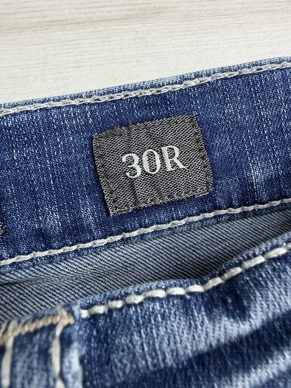 Buckle BKE Jake Jeans Boot Leg Medium Wash Stretch Whiskered Denim Mens 30x32 gallery