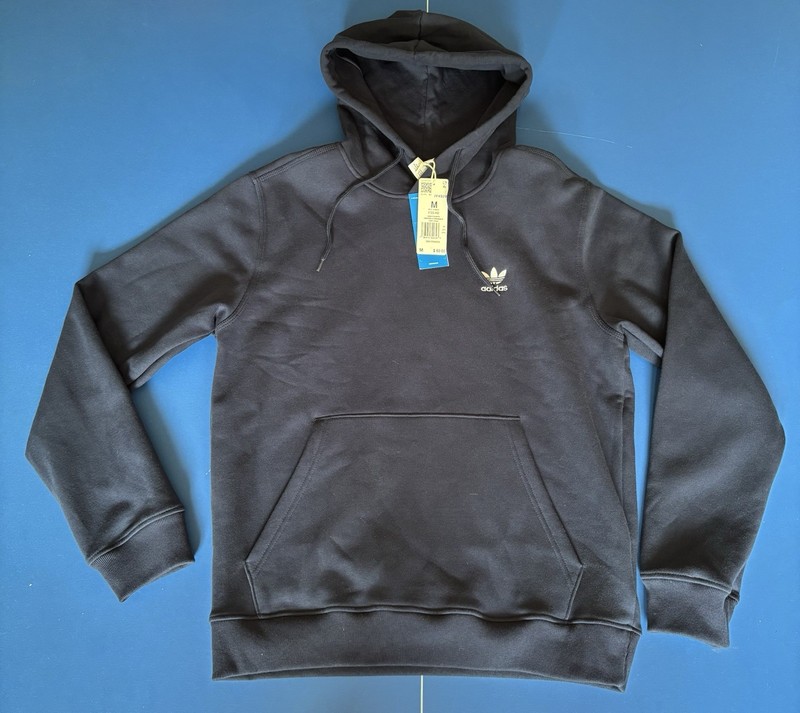 NEW MEN’s ADIDAS TREFOIL ESSENTIAL HOODIE - MEDIUM - #IY4929 NIGHT INDIGO gallery