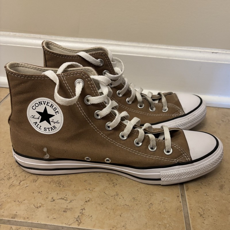 Size 9 Mens – Converse Chuck Taylor All Star High Sand Dune (Pre-owned)