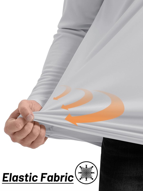 UPF50+ Mens 1/4 Zip UV Shirts Sun Protection Outdoor Fishing Performance T-Shirt gallery