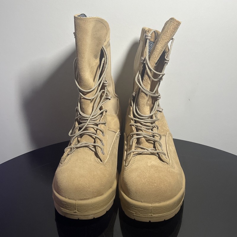 Belleville 790 ST Gore Tex Combat Boots Mens 9 Light Coyote Brown Steel Toe ASTM gallery
