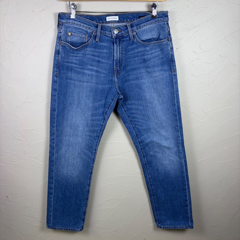 Ace Rivington Brodie Taper Jeans 33×29 Blue Denim Mens Premium Candiani Denim