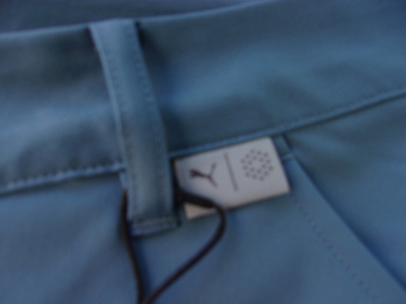 NWT Puma golf shorts, mens 34, 36, 38, 9 in. ins., blue - gray, $65, poly. gallery