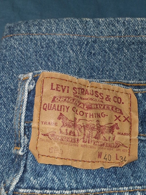 Vintage Levis 550 Jeans Mens 40x34 Blue Denim Manufactured IN USA 1991 Excellent gallery