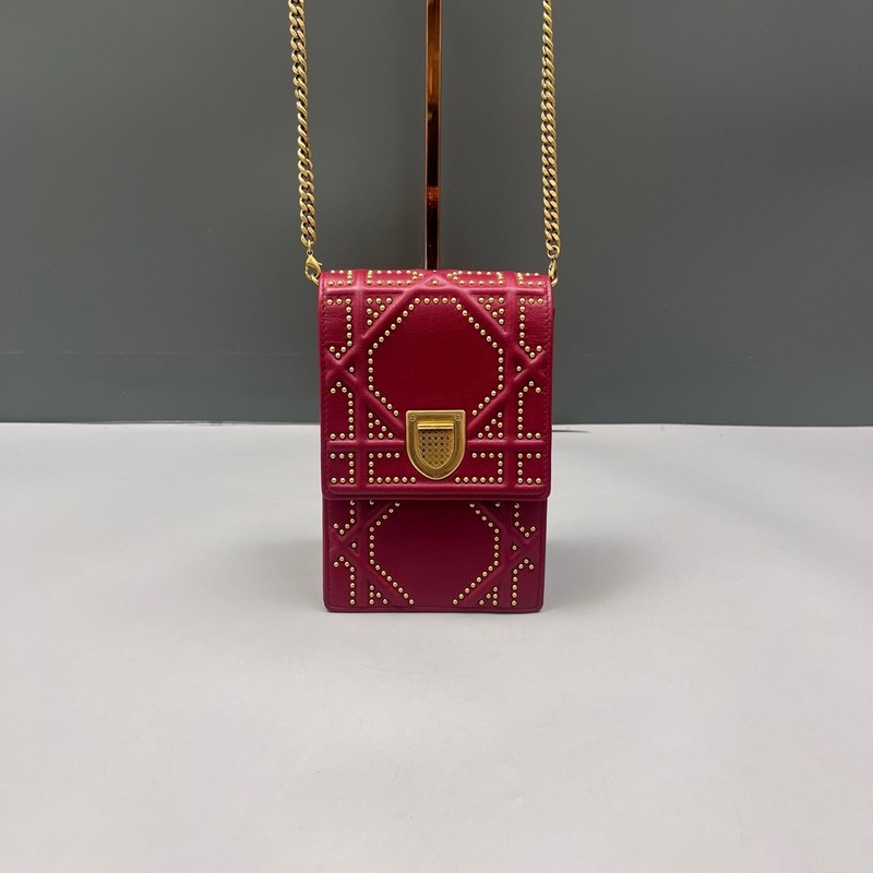 Dior Pre-Owned Authentic Luxury Handbag Red 11*17*8cm Free Tracked Shipping