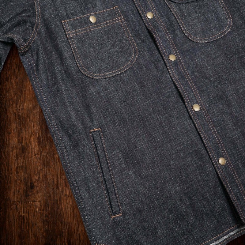 Rogue Territory Cryptic Japanese Selvedge Denim Service Shirt 2XL RGT Rare NWOT gallery