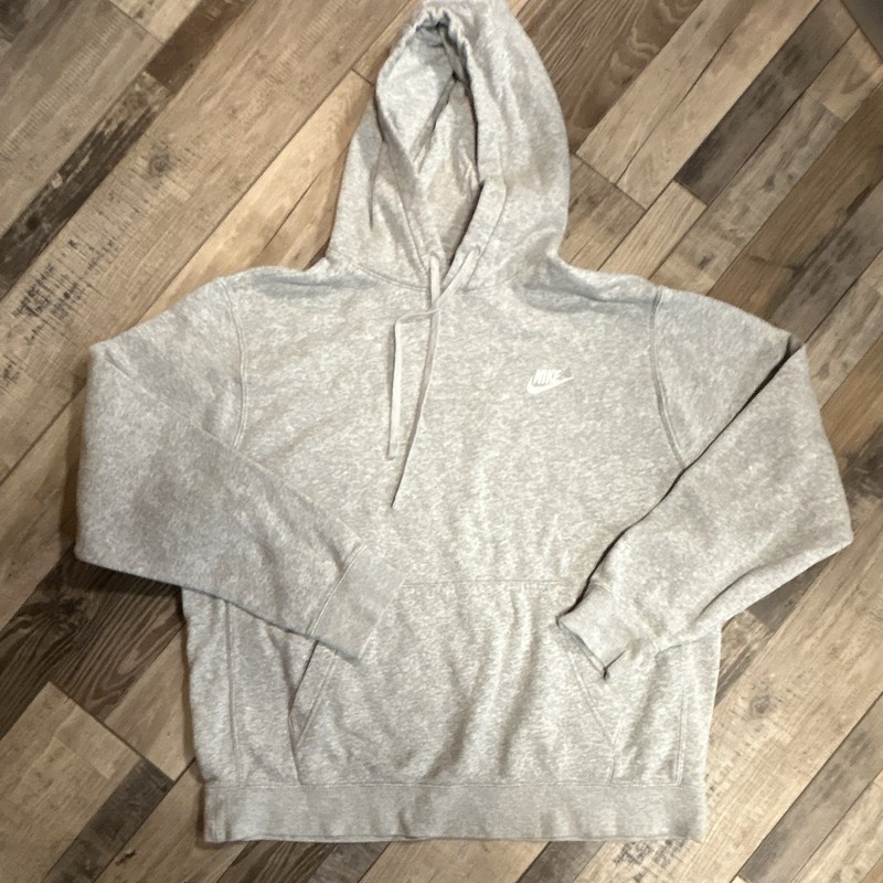 Nike Sportswear Club Fleece Men’s Size L Pullover Hoodie – Gray (Large)
