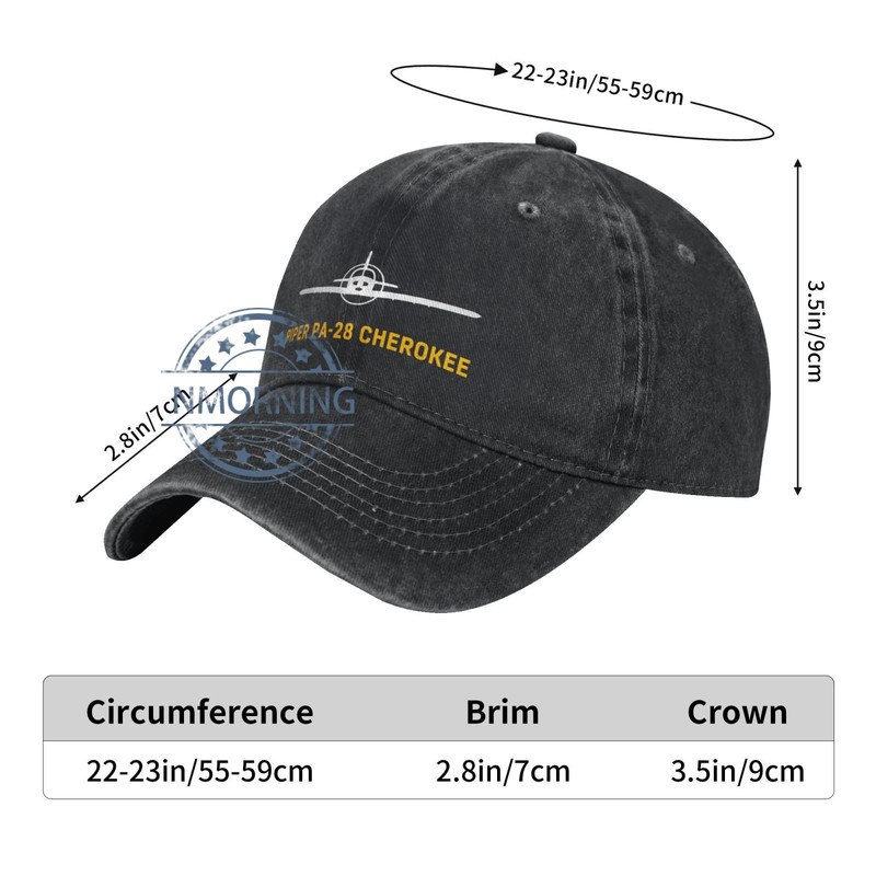 Piper PA-28 Cherokee Veterans Men Baseball Cap Adjustable Sport Dad Hat gallery