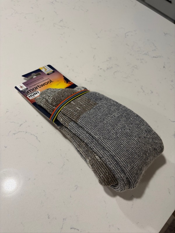 Smartwool Men’s Hunt Maximum Cushion Over the Calf Socks, Taupe, Large