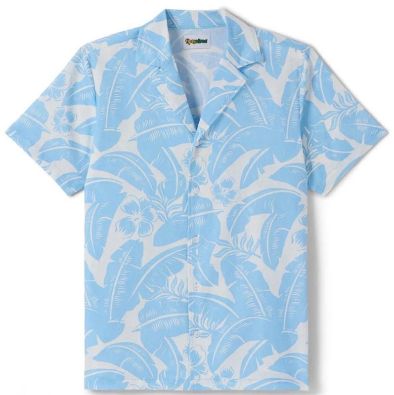Tipsy Elves Men’s Frond Of Paradise Linen Hawaiian Shirt