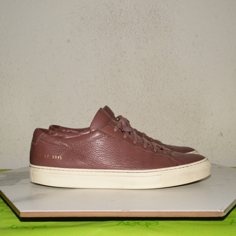 Common Projects Achilles Low Italy Leather Mauve Sneakers Men 42