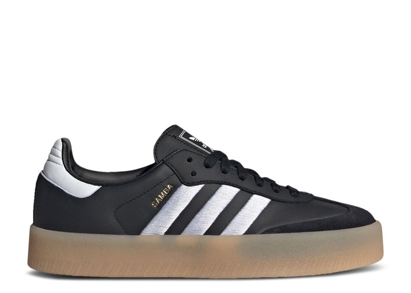 Adidas Sambae Womens Shoes (Black White Gum, US Footwear Size System, Adult,