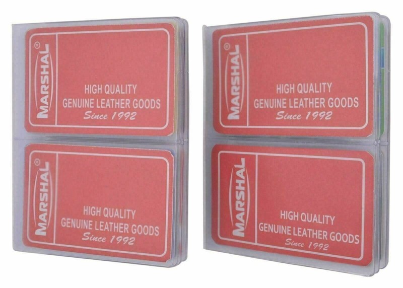 New 2 Clear Plastic Wallet Inserts 3-5/8" x 5" for Credit Card Holder & Hipsters gallery